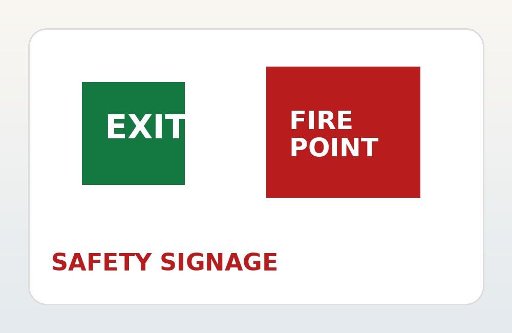 Fire safety signage