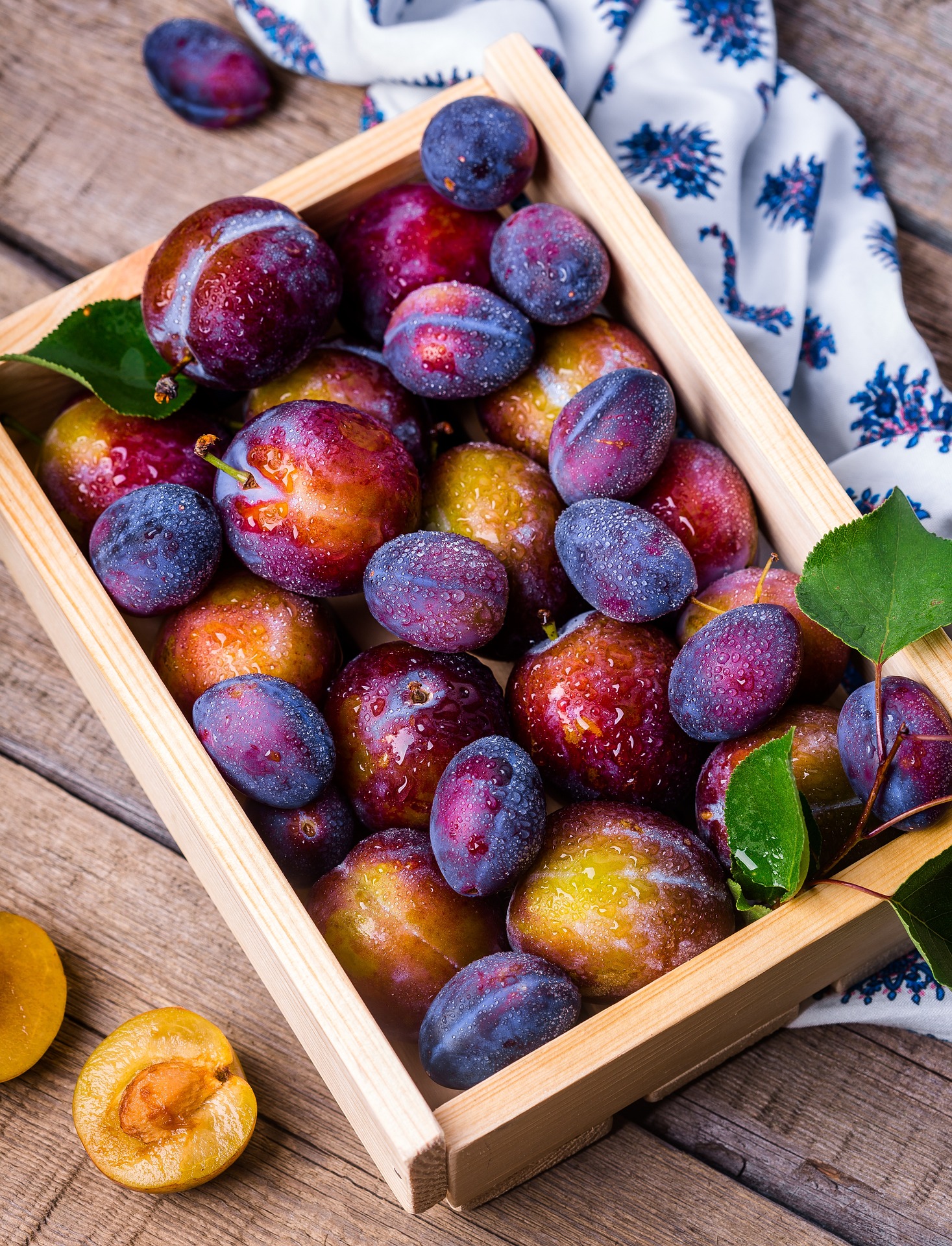 A fresh produce box packed with fruit and vegetables