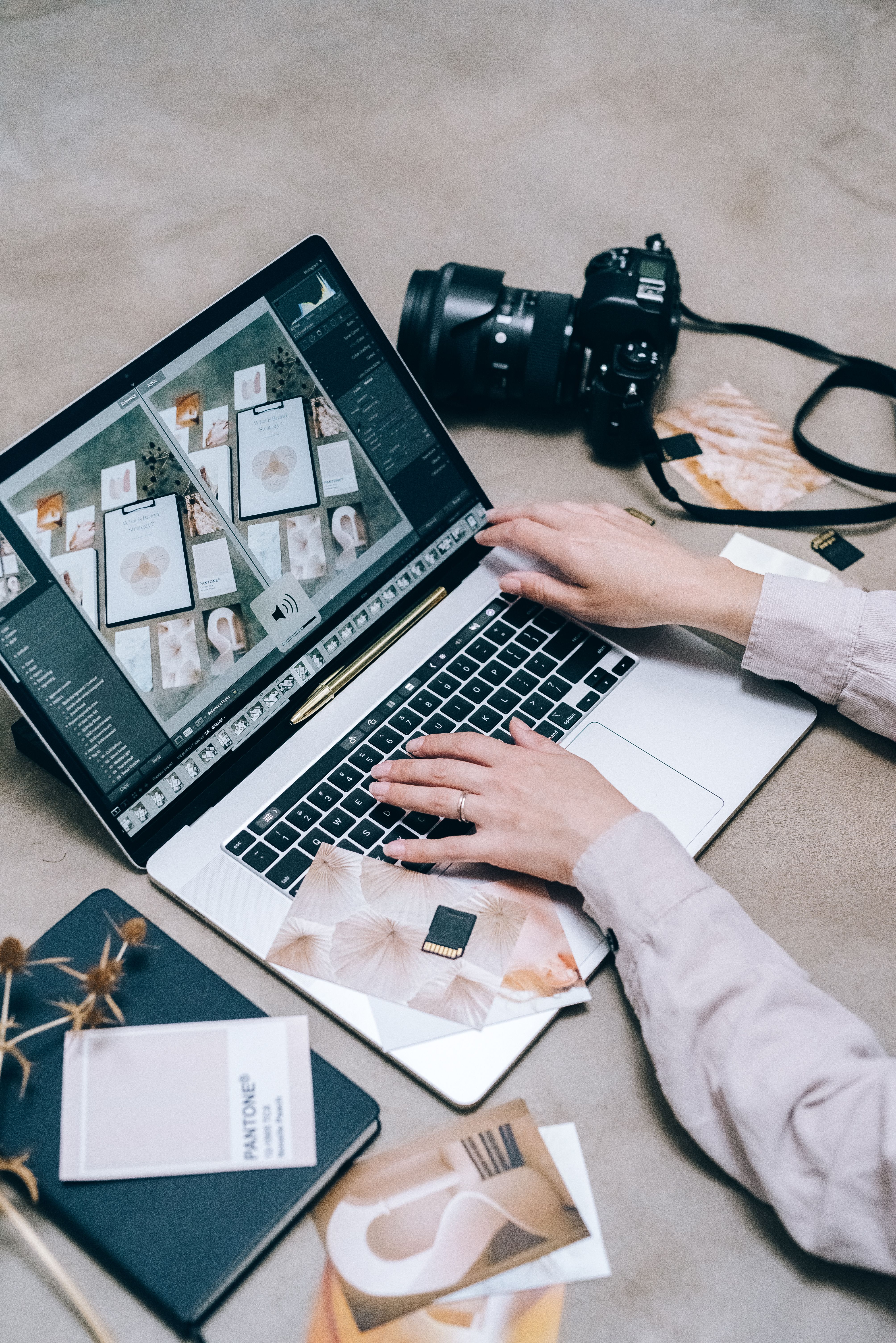 Photo and video editing workspace