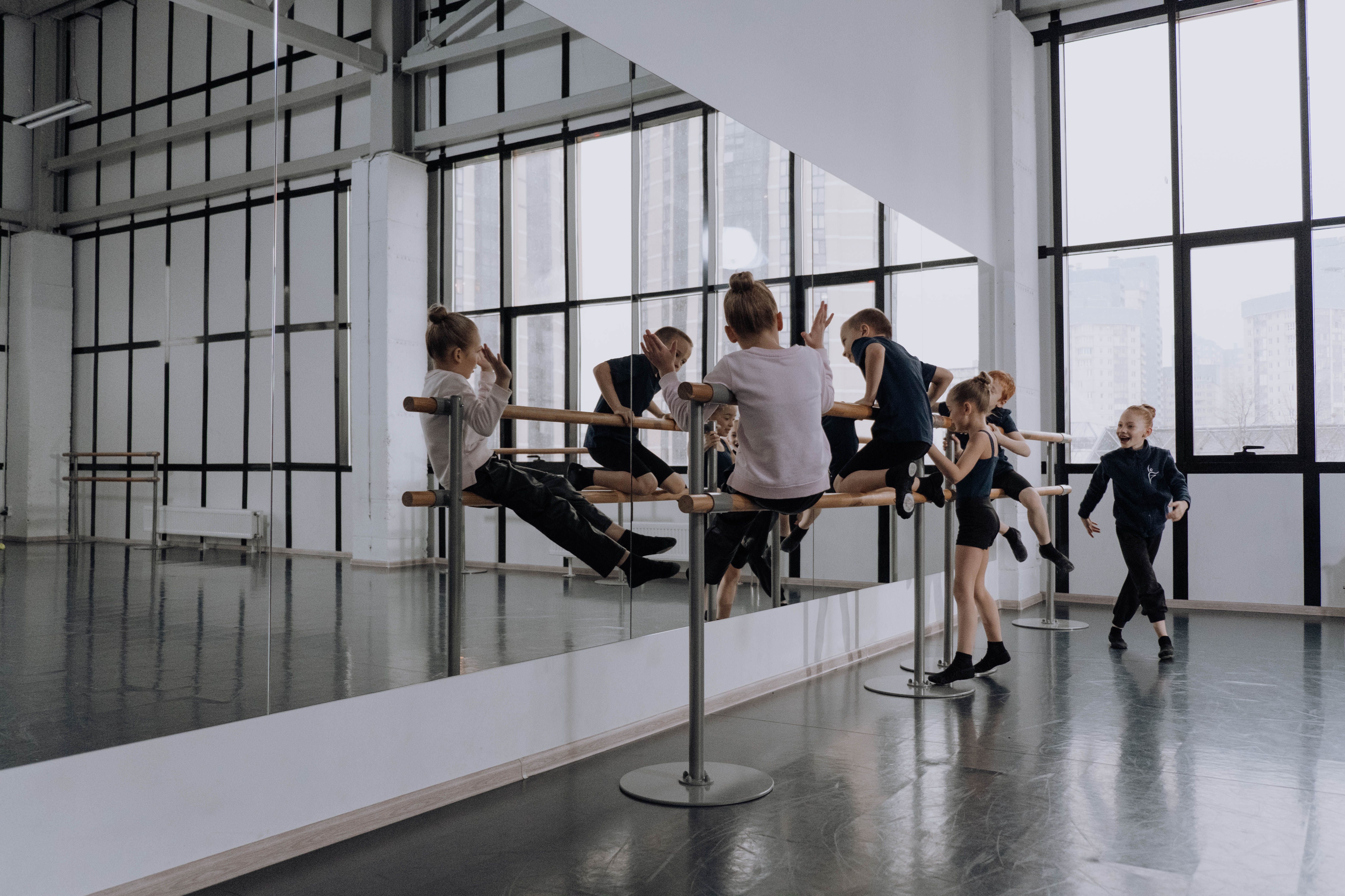 Children enjoying a dance class