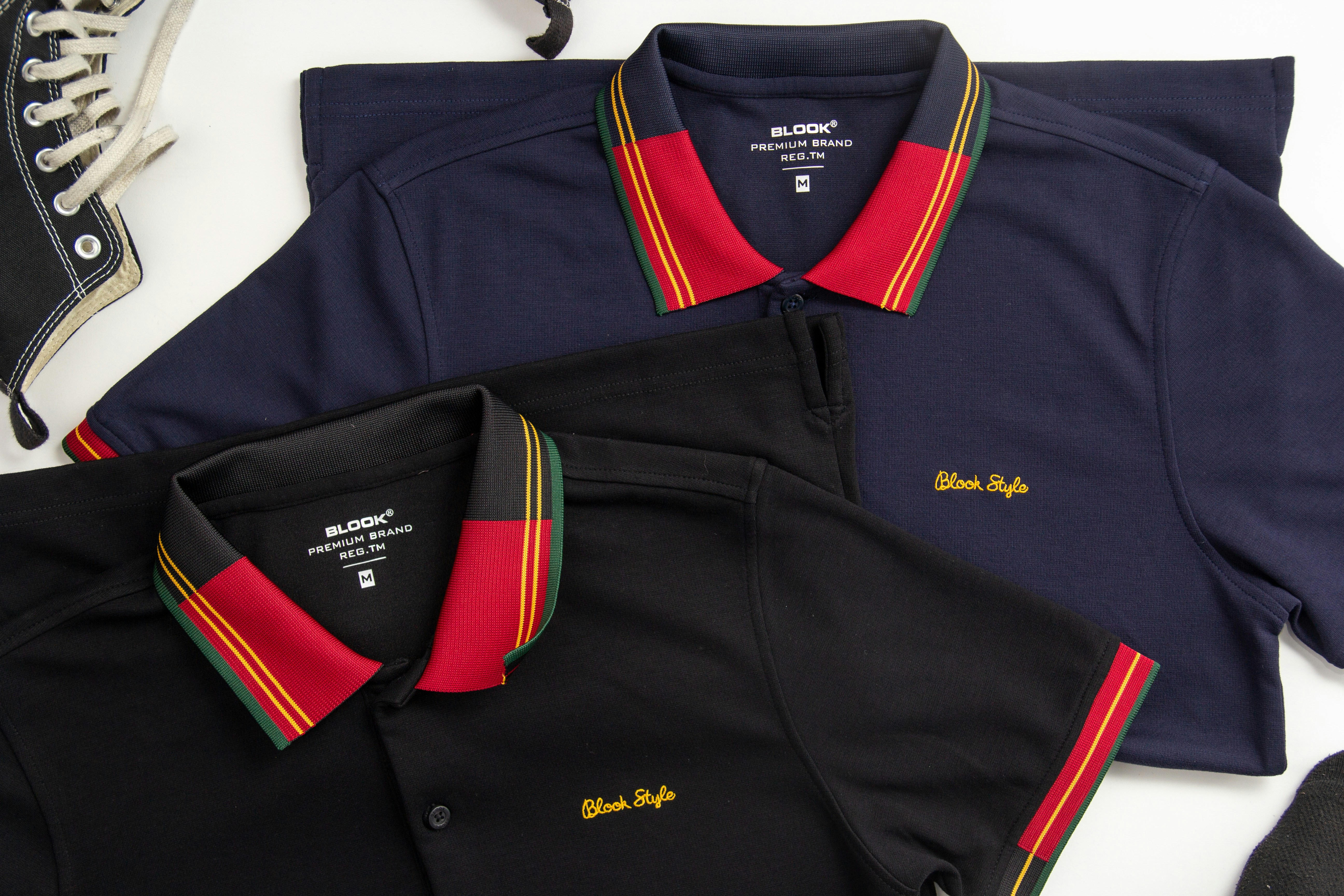Team wearing branded corporate uniforms