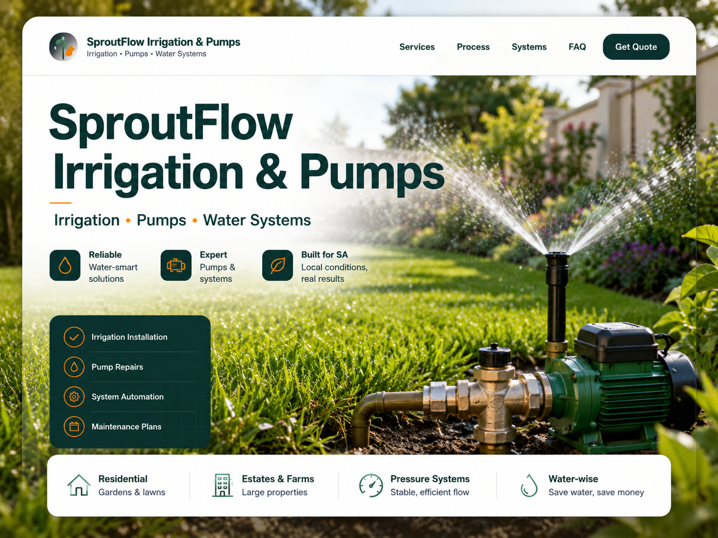 SproutFlow Irrigation & Pumps